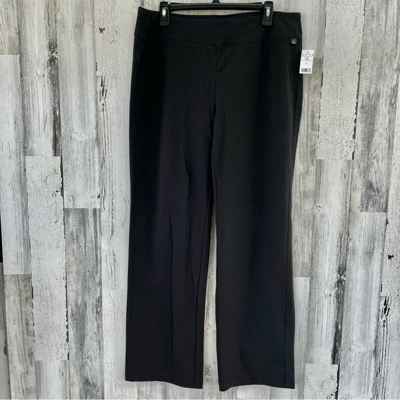 EDDIE BAUER Everyday After Dark Charcoal Grey NEW Knit Pants L - Picture 1 of 6